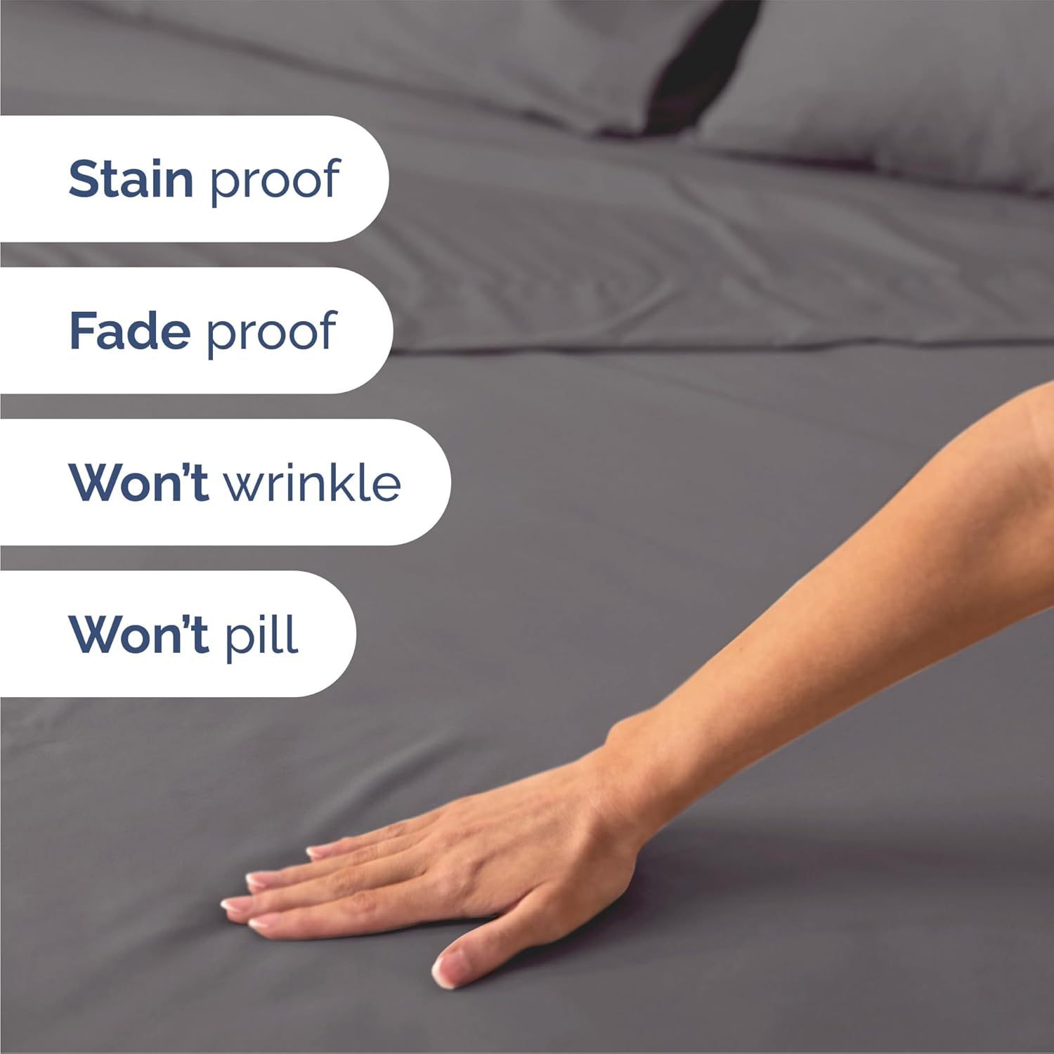 Ultra-Soft Cooling Bed Sheet Set – 4-Piece Deep Pocket, Wrinkle-Free Luxury Bedding